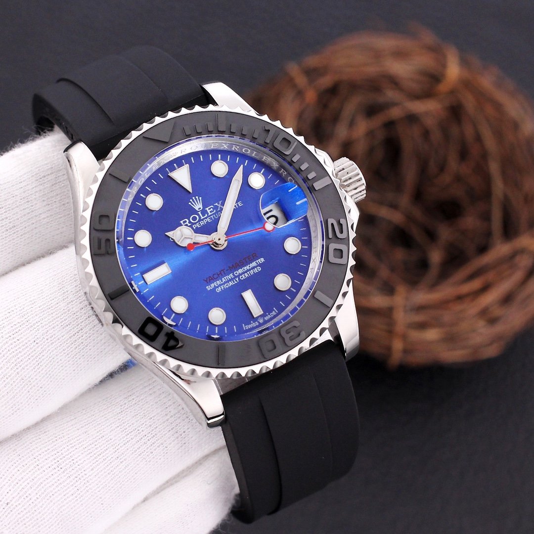 YACHT-MASTER STEEL CASE RUBBER STRAP