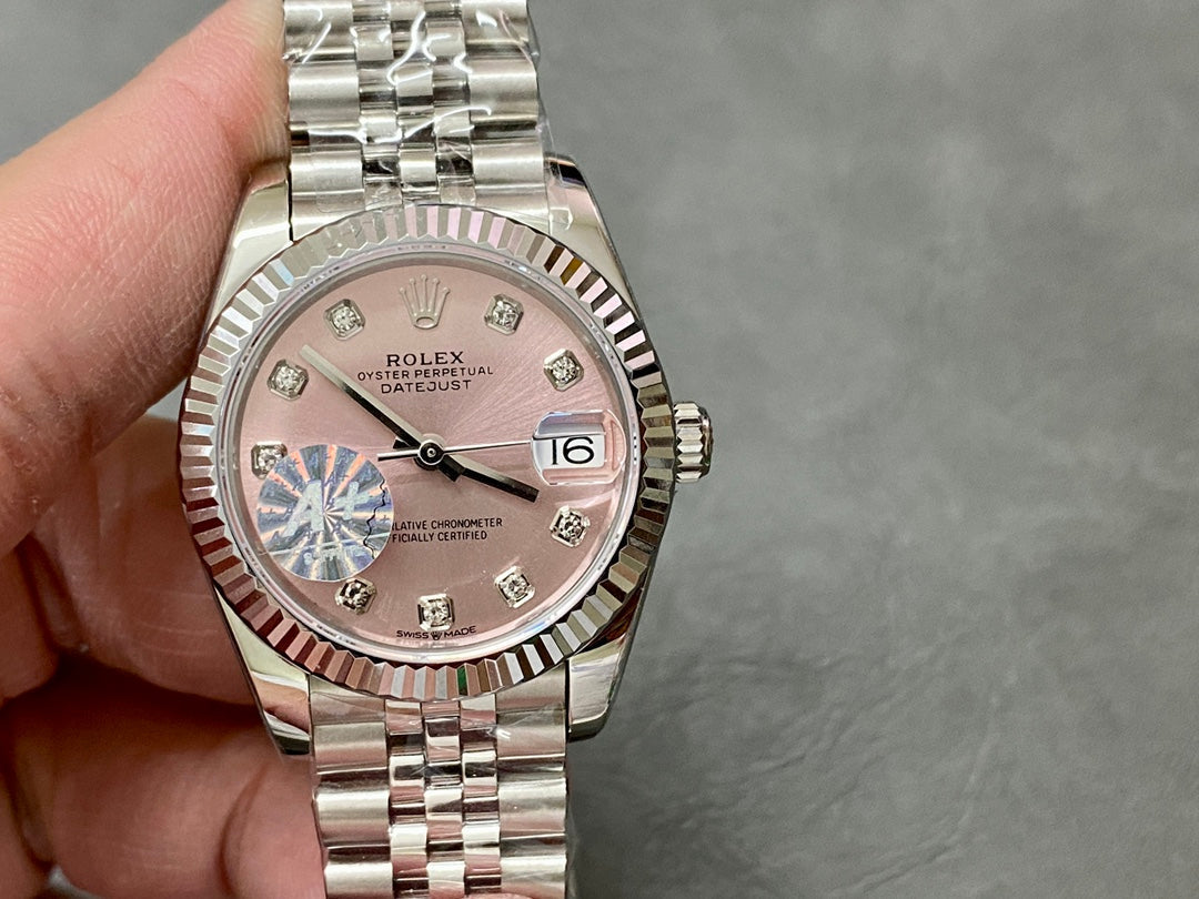 DATEJUST 31MM STEEL PINK DIAL
