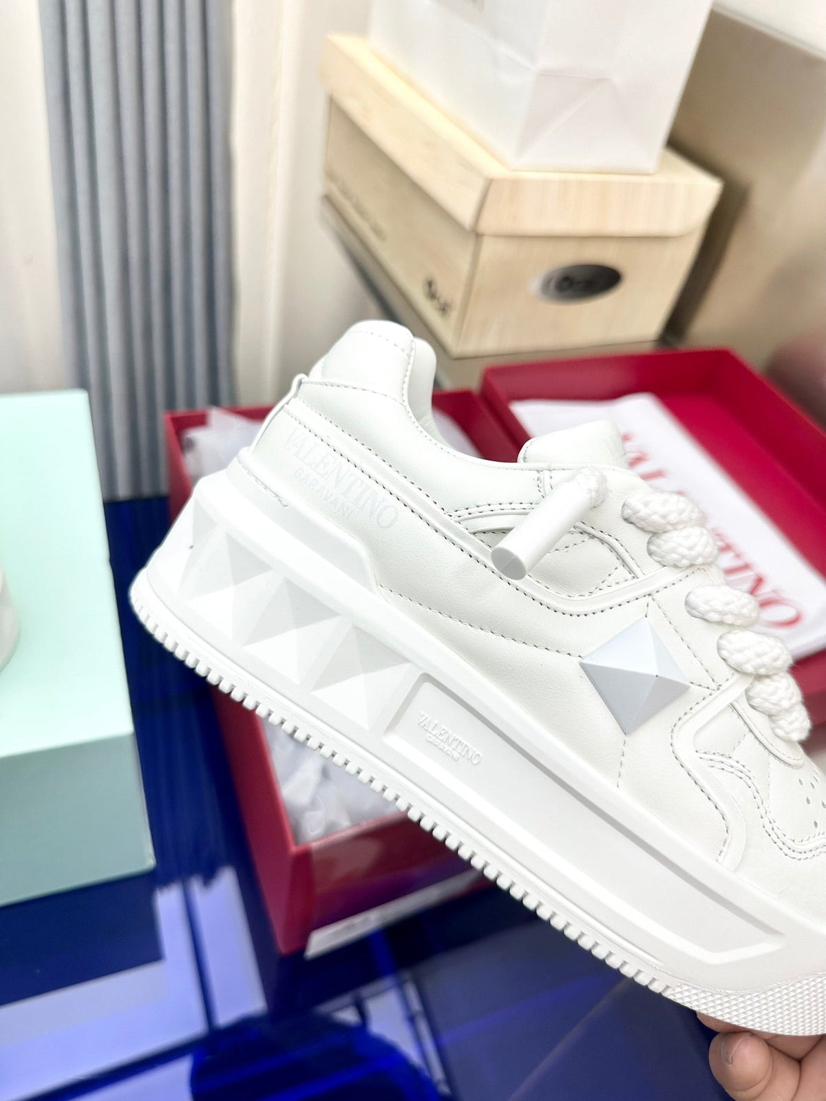 One Stud Garavani White One Stud XL Sneakers