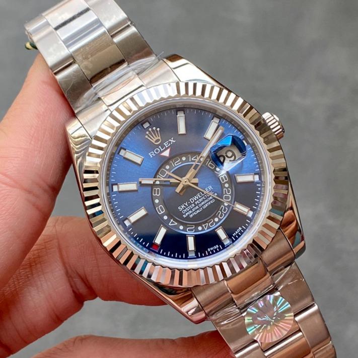 SKY-DWELLER 42 STEEL BLUE DIAL OYSTER BRACELET