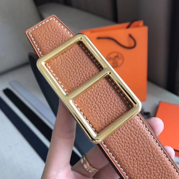 HERM Officier Belt Buckle & Brown 38MM Strap