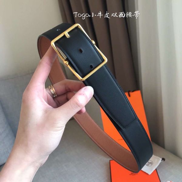 HERM Brown Saddle 38MM Reversible Belt