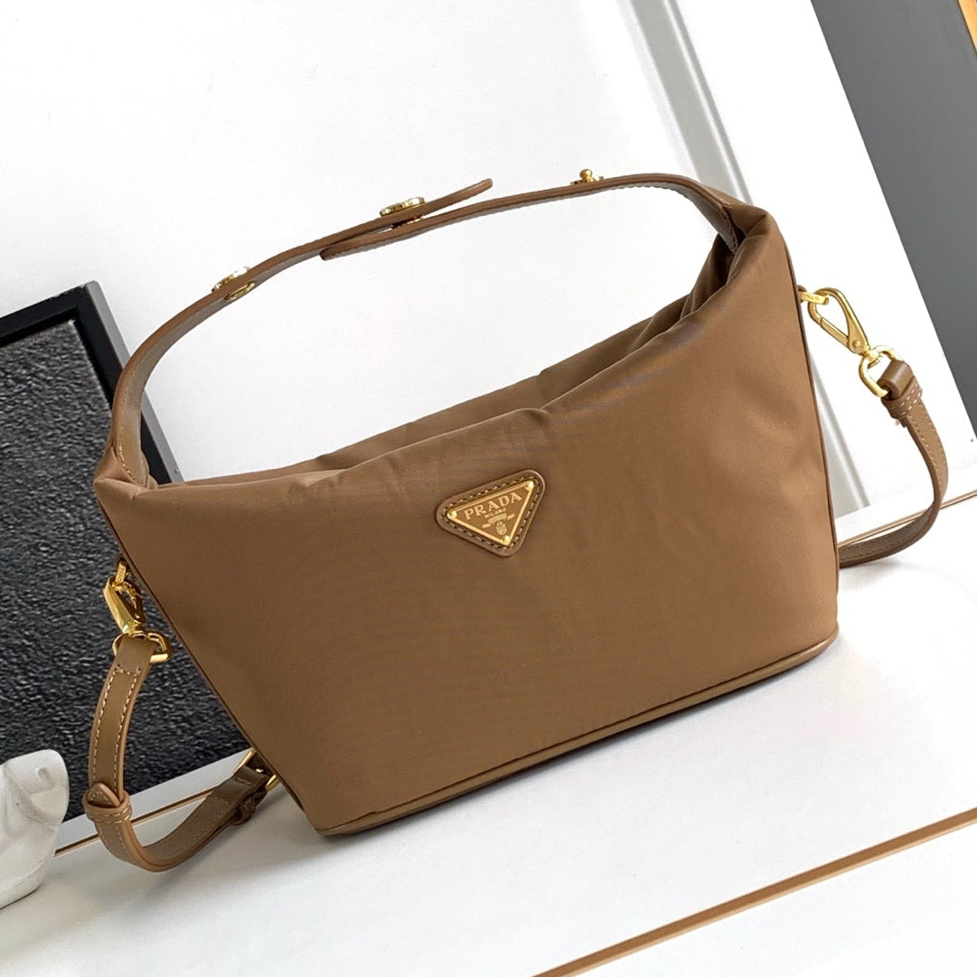 Prada 2026 Cherie Mini Bag 20cm Silver Hardware Re-Nylon