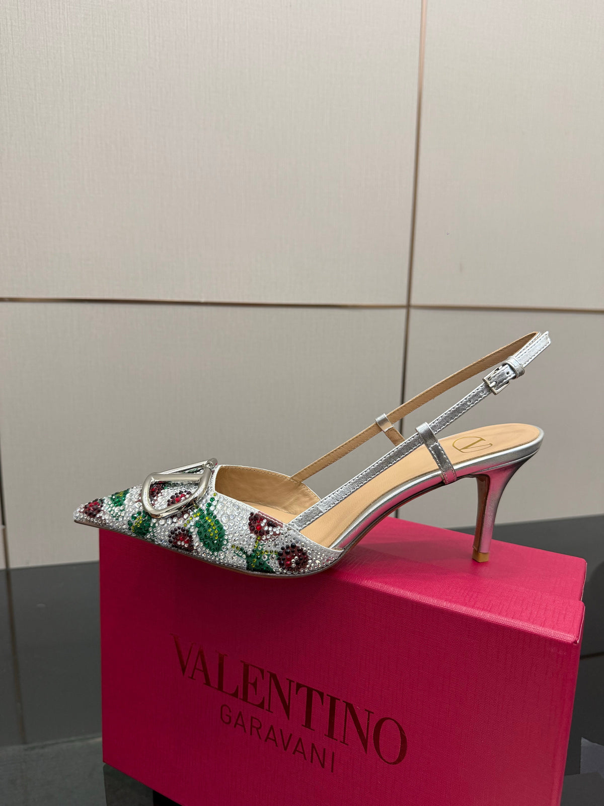 VT 26s Slingback 80 Crystal Colorful Leather 725843