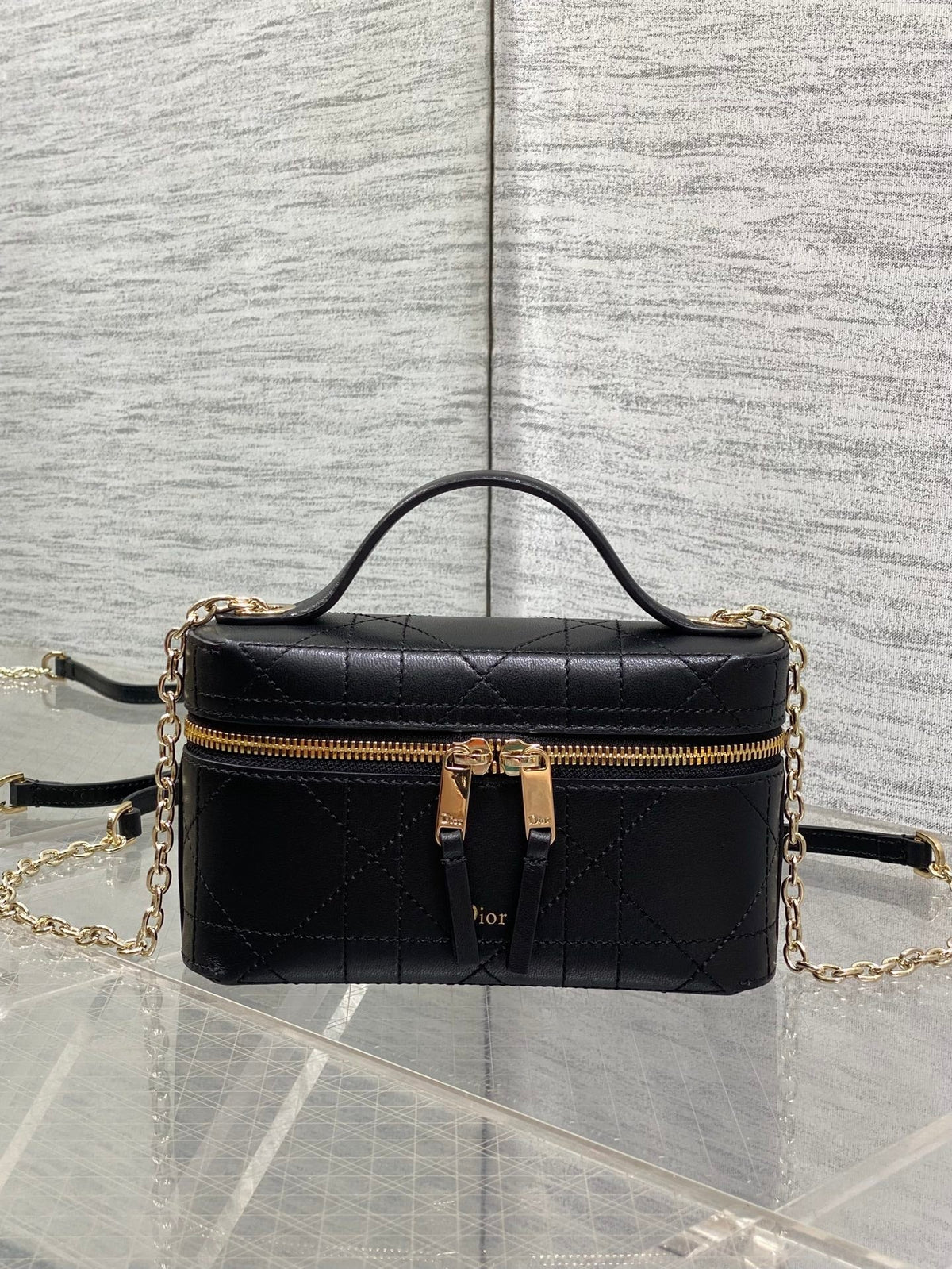 Dior 2026 Trianon Soft Vanity Bag 19cm Multicolor Lambskin 355388
