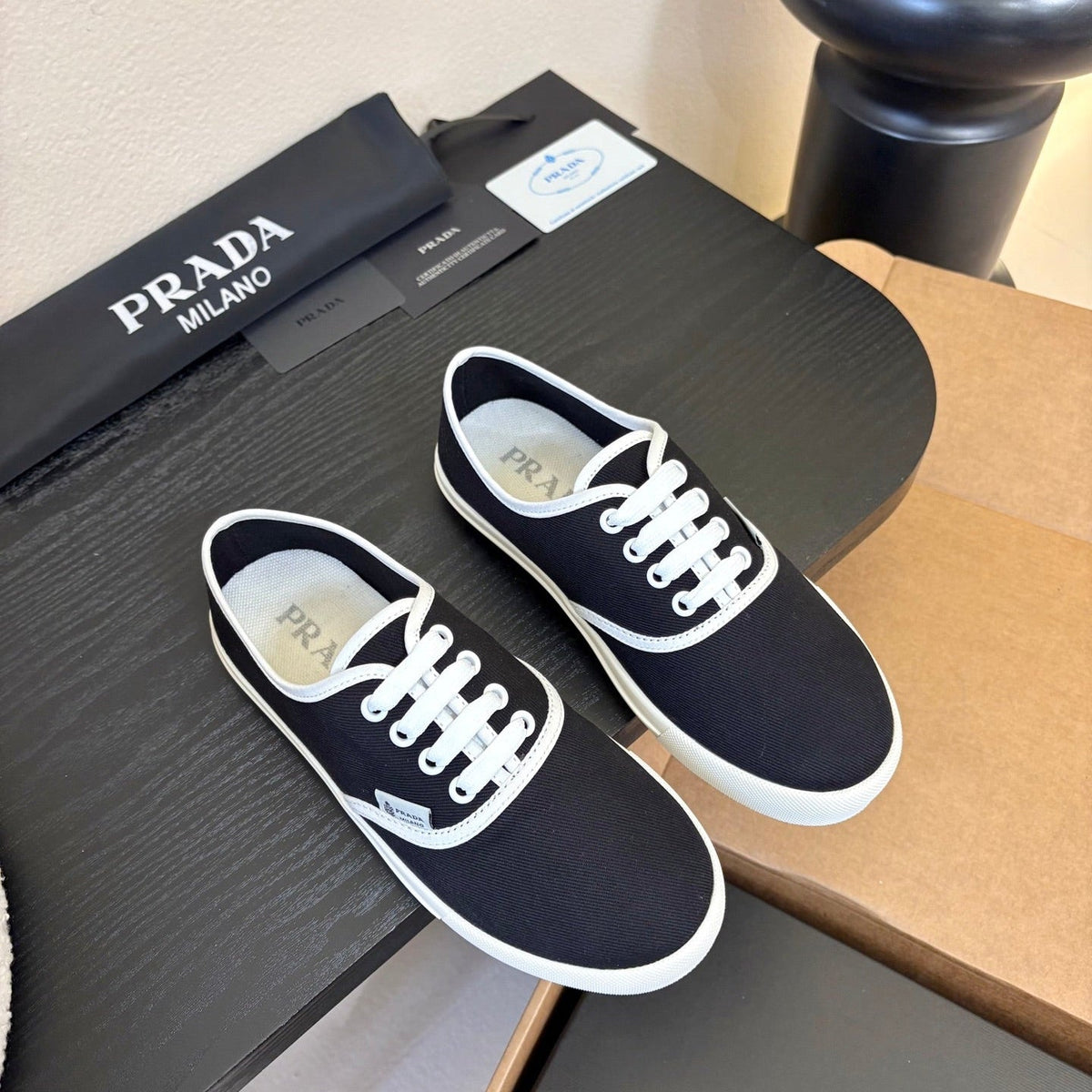 PRA 26S Casual Shoes Black Canvas 627468
