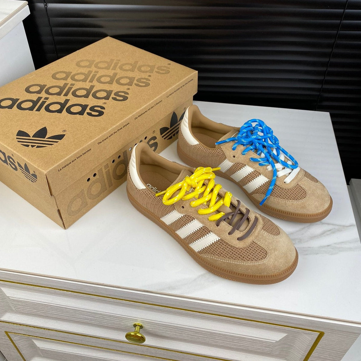 Ivory Sneakers Adidas Samba Sneakers Cowhide