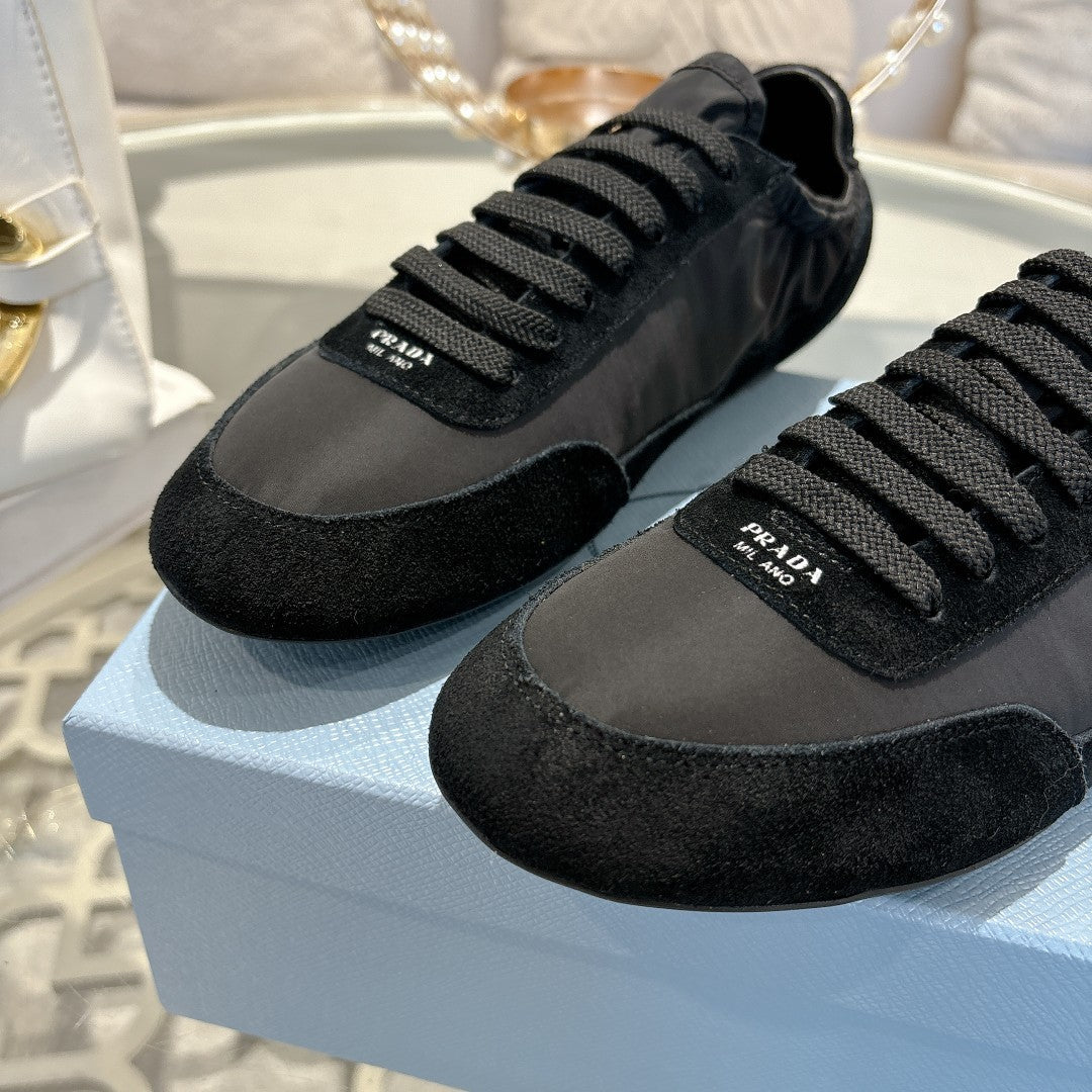 PRA 26S Casual Sneaker Black Canvas Suede 625959