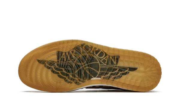 Nike Air Jordan 1 Beige Black Leather