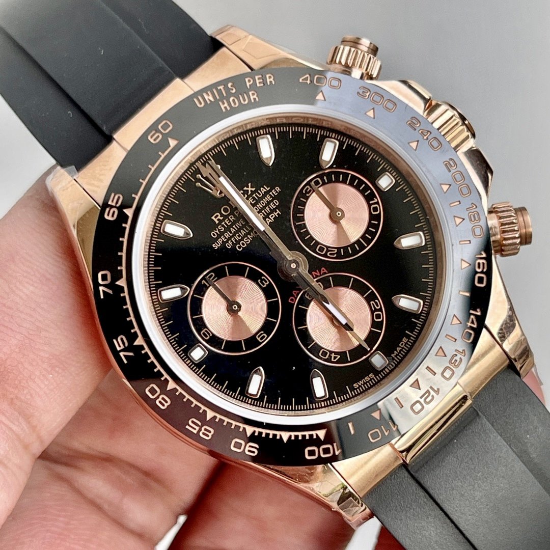 DAYTONA ROSE GOLD CASE CERAMIC BLACK DIAL