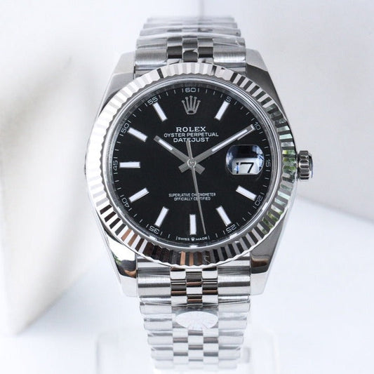 DATEJUST 41MM SILVER BLACK DIAL