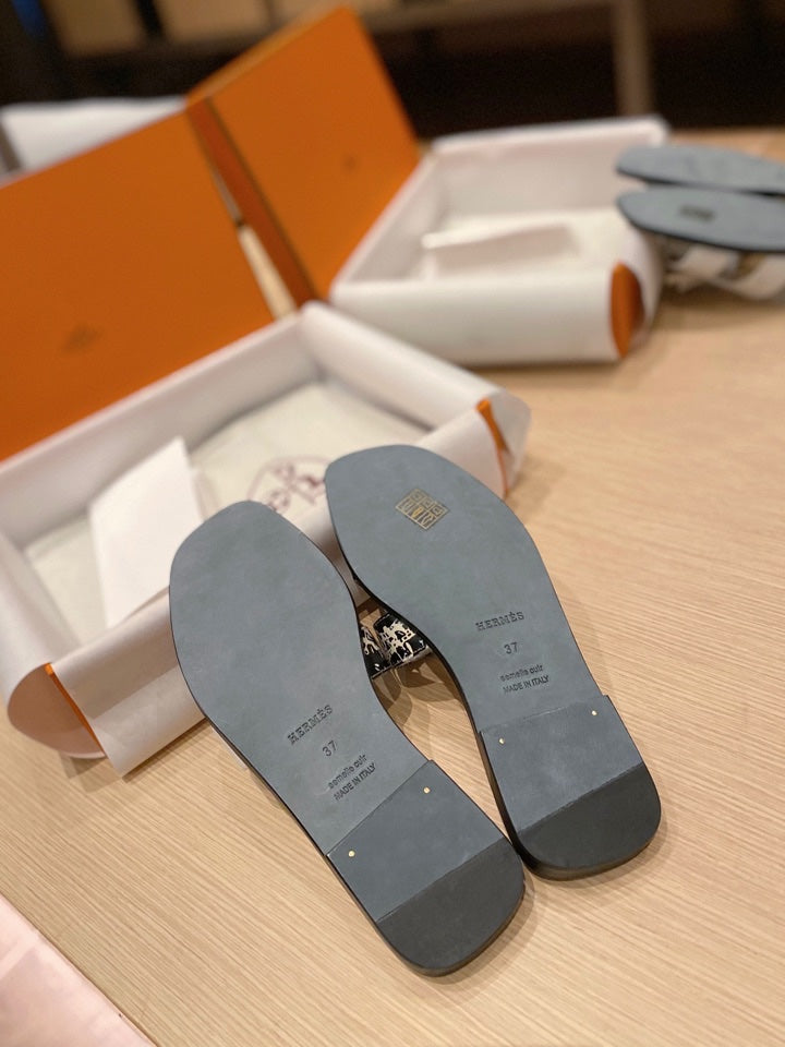 0RAN SANDALS IN WHITE MIX COLORFUL CALFSKIN