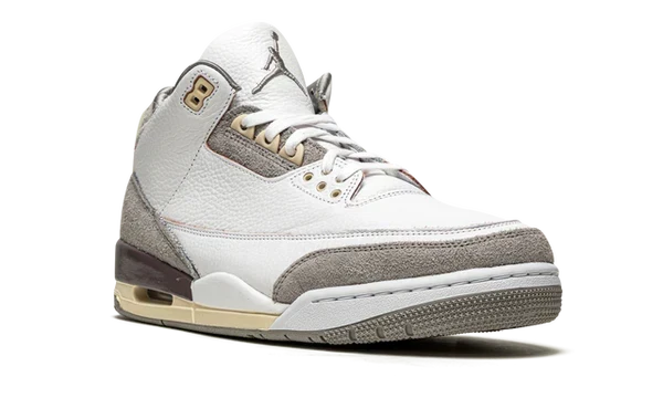 Nike Air Jordan 3 Retro White Gray Brown Suede Leather