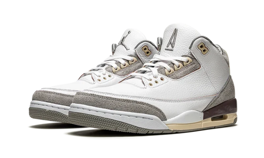 Nike Air Jordan 3 Retro White Gray Brown Suede Leather