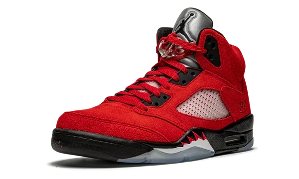 Nike Air Jordan 5 Retro Bull Red Black Suede