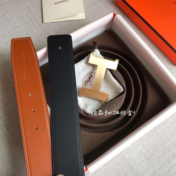 HERM Constance 2 Belt Buckle & Gold/Noir Swift 42MM Strap