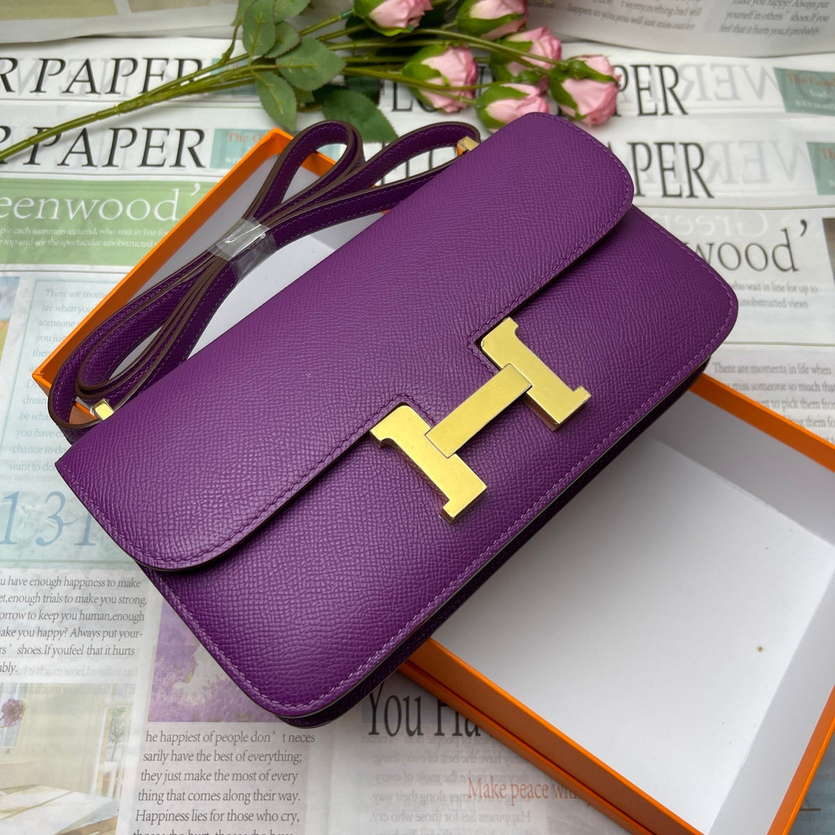 High-end Hermes 2026 Constance Elan 24cm Bag Epsom Leather 2