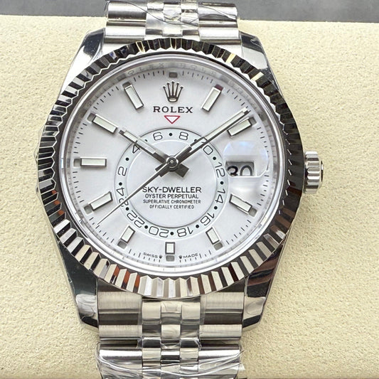 Rolex Sky-Dweller 42mm Silver White