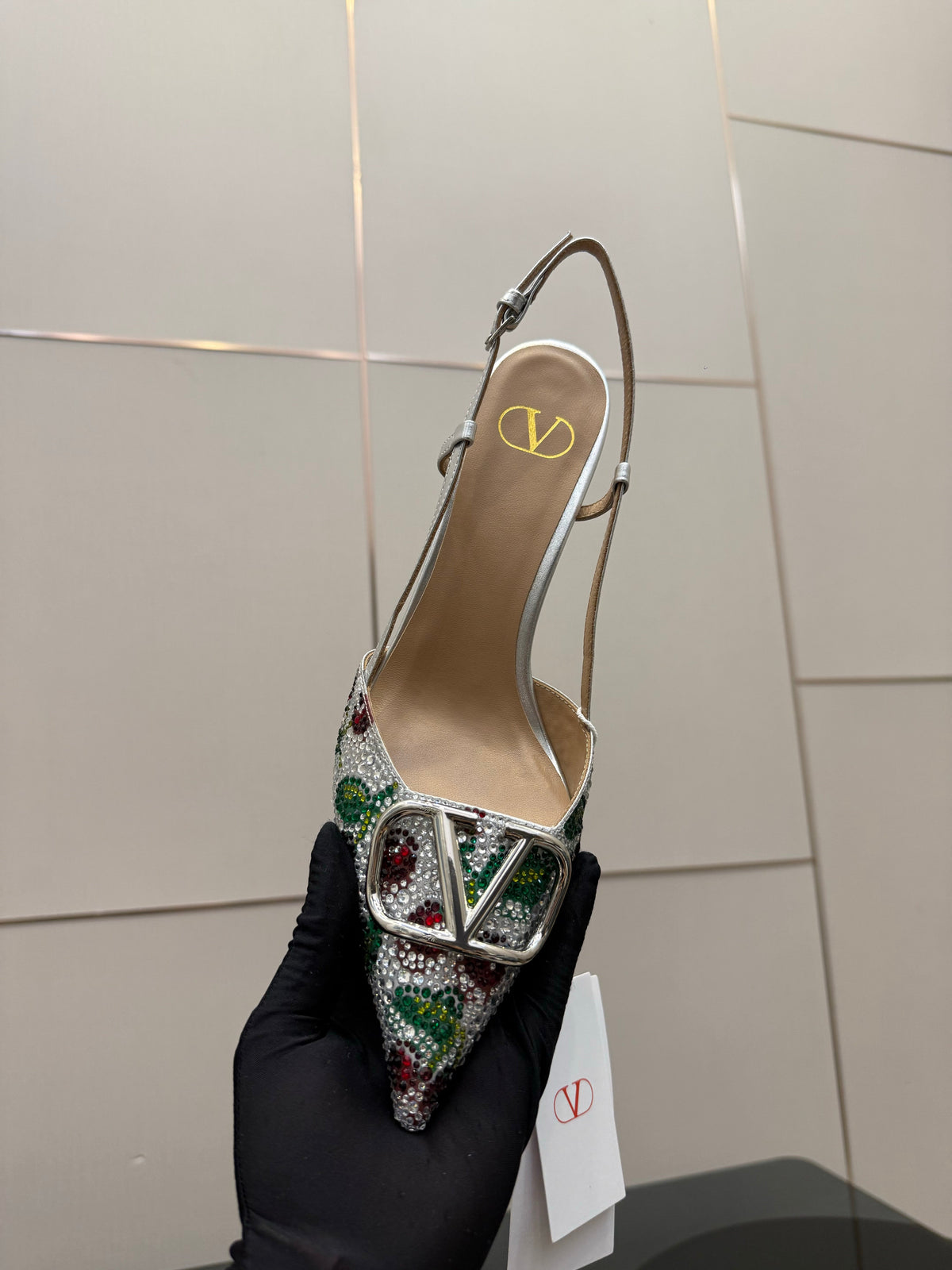 VT 26s Slingback 80 Crystal Colorful Leather 725843