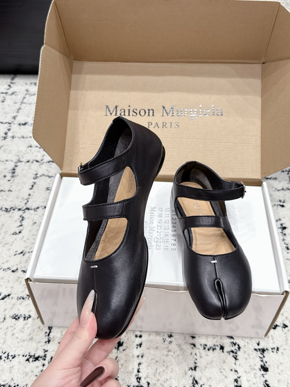Maison Margiela 2026 Mary Jane Ballet Flat Sheepskin 923257