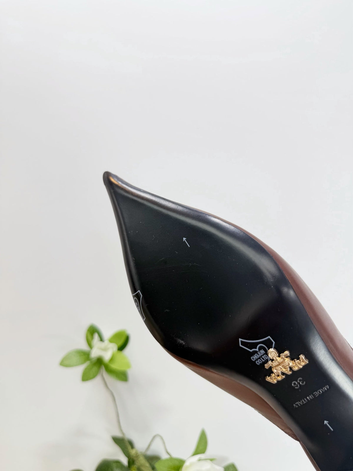 PRA 26SS High Heel Mule 55 Brown Cowhide 592410