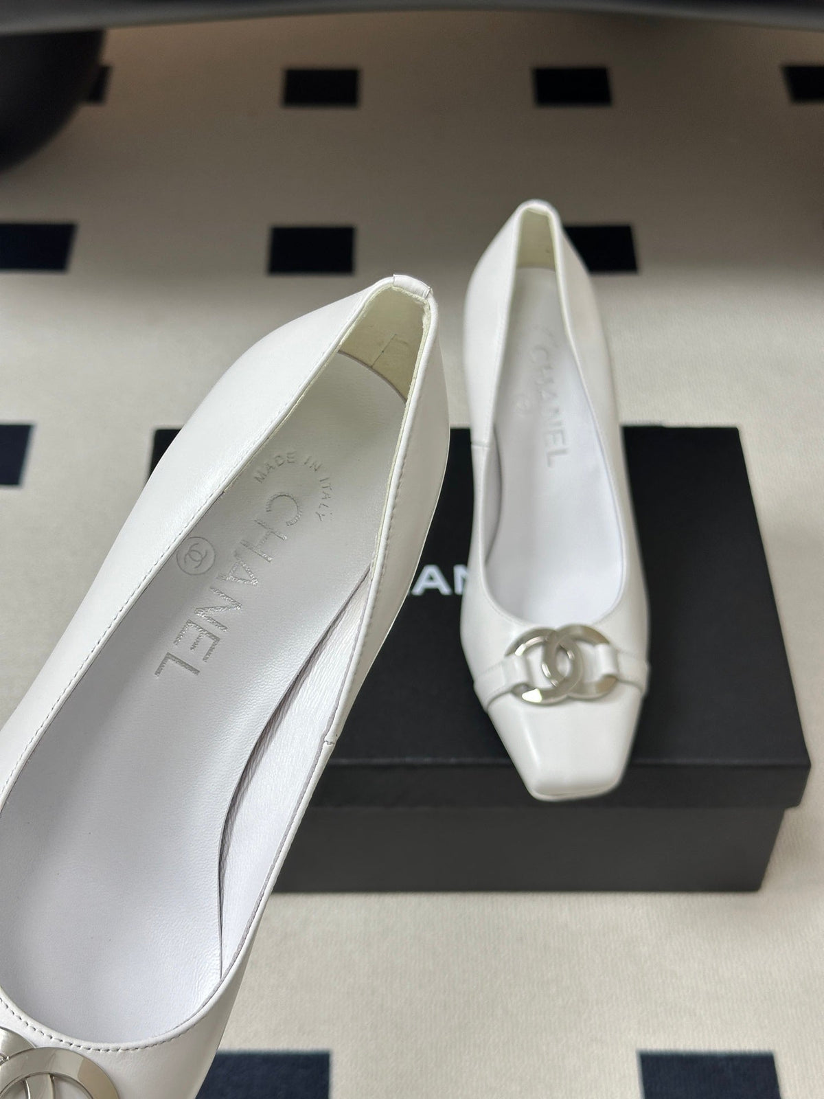 Chanel 2026 Chunky High Heels Leather Sheepskin 834665