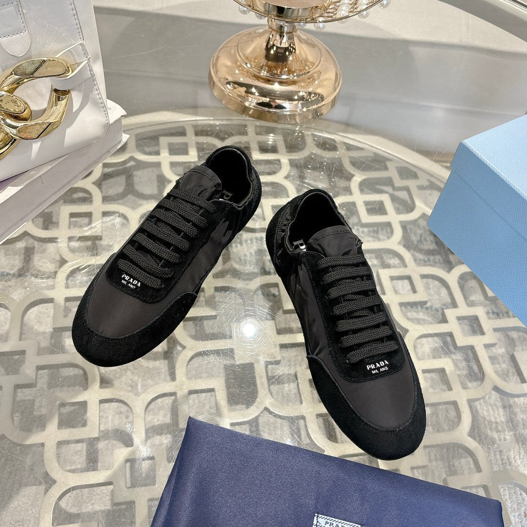 PRA 26S Casual Sneaker Black Canvas Suede 625959