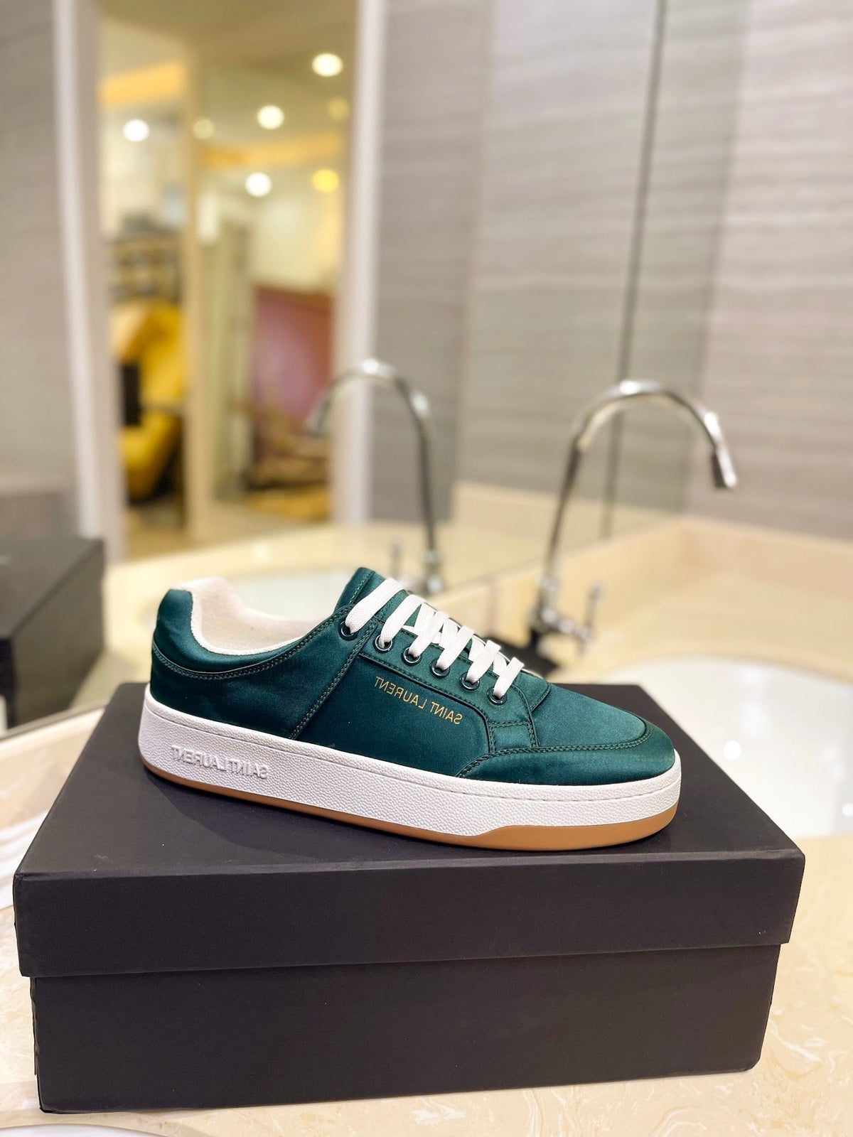 SL SL/61 SNEAKERS CASTLETON GRREN SATIN