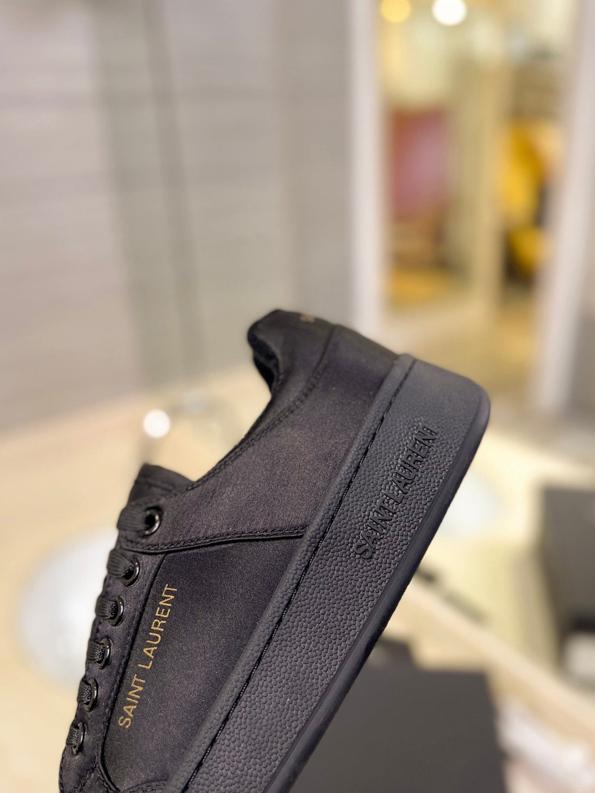 SL SL/61 SNEAKERS BLACK SATIN