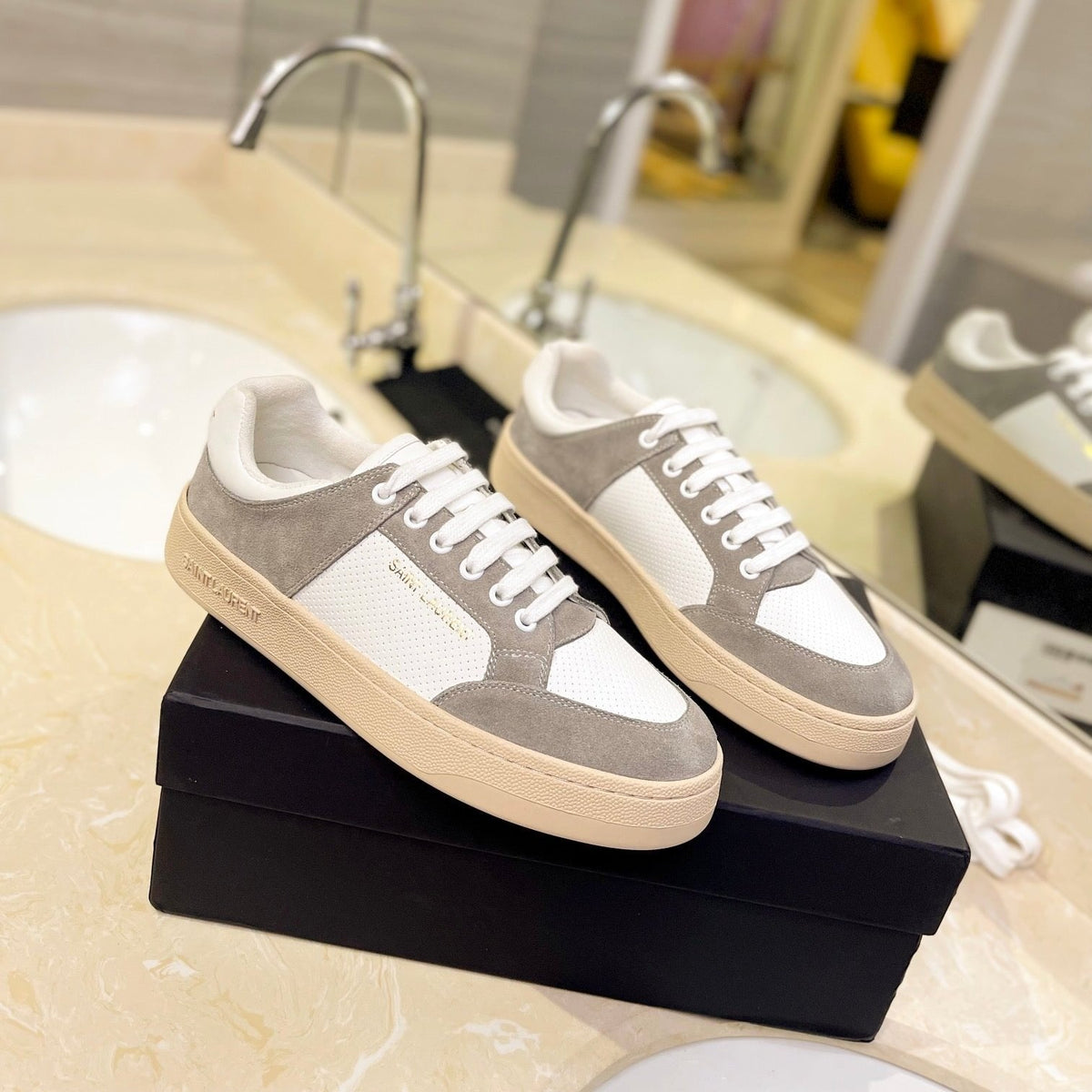 SL SL/61 SNEAKERS CAMEL SUEDE