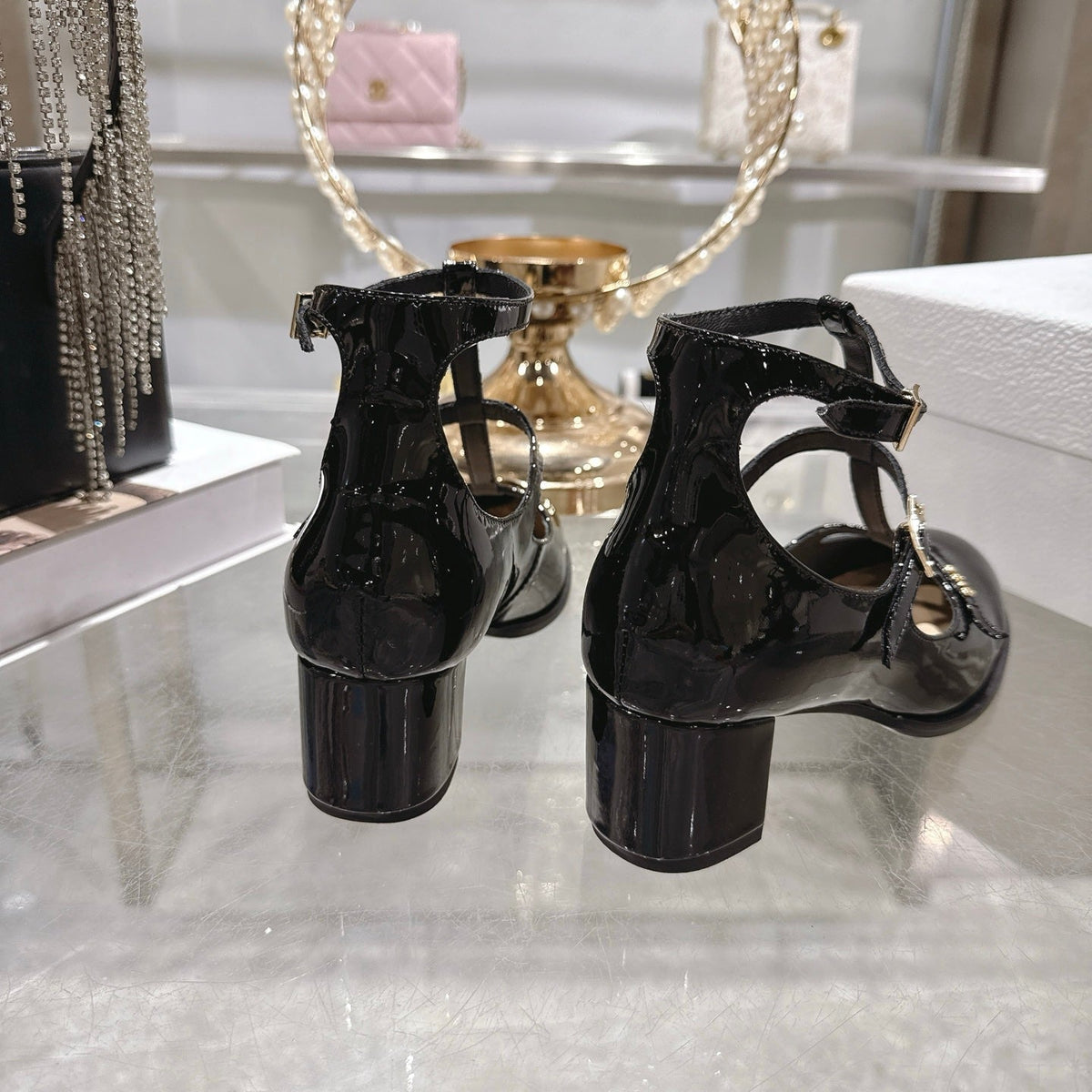 CD 26 Heel Mary Jane 40 Black Patent Leather 592222